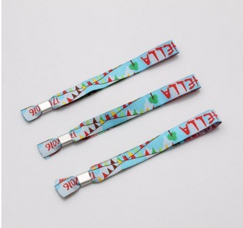 Fabric Festival Wristband Polyester Wristband For Events