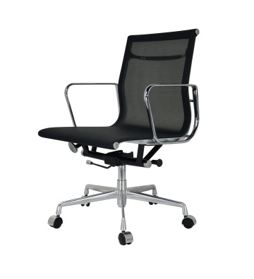 Simple Black Mid-back Design Swivel Office Chair