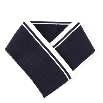 Plain Wave Rib Cotton Jersey with Ribbed Nylon Spandex Collar - Good Price