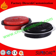 All Purpose Enamel Oval Roaster Pan