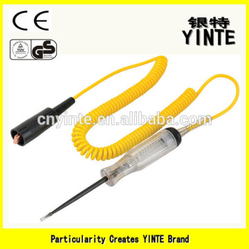 China Factory electric circuit voltage tester pen/Automotive circuit tester pen with AS material and LED shine diode