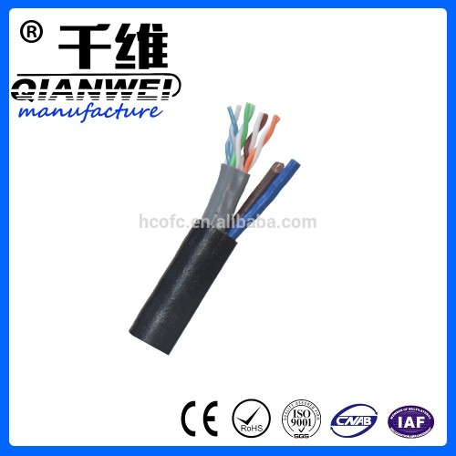 Competitive Factory price CCA/BC Lan Cable Spiral Cable 4 core fiber cable power wire