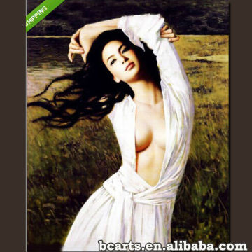 Nightclub decoration of beautiful girls sex picture beauty sex chinese girl oil painting                        
                                                                                Supplier's Choice