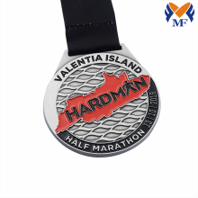 Silvermetallemaljmaratonmedalj