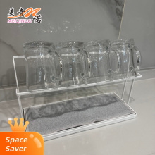 White Painted Cup Holder for Office Desk