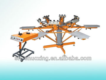 Garment screen printing machine