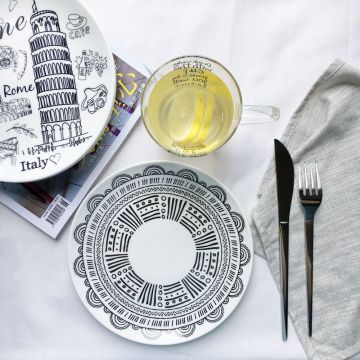 Restaurant Dishes Ceramic Pizza/Dessert Plate