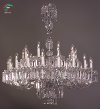 large glass arms K9 crystal chandelier glass lighting