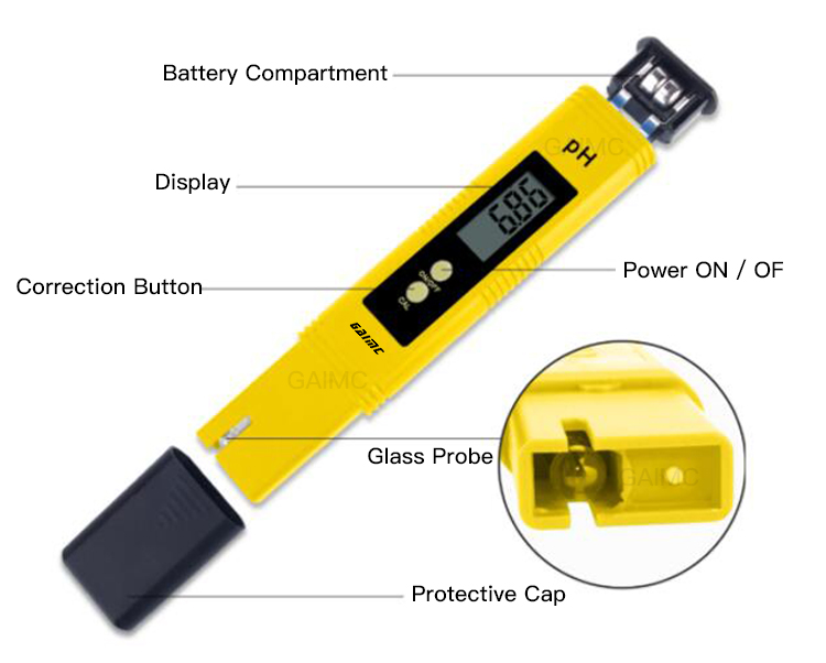 PH100 automation aquaculture water digital mini ph meter