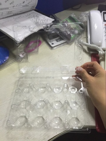 plastic blister tray 12 holes hard plastic egg cartons wholesale