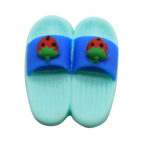 New Arrived Kids Fruit Slipper Resin Cabochon Colorful Artificial Craft Children Jewelry Ornament Making