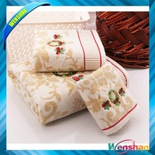 Christmas chilren cotton face towel with logo