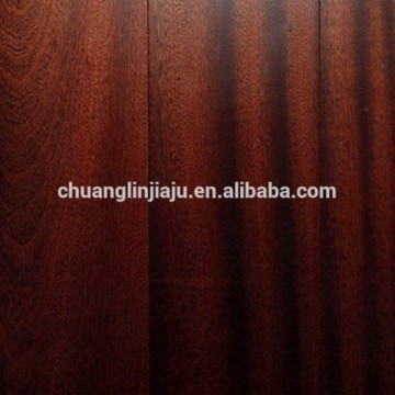 UV lacquered dark color sapele engineered wood flooring