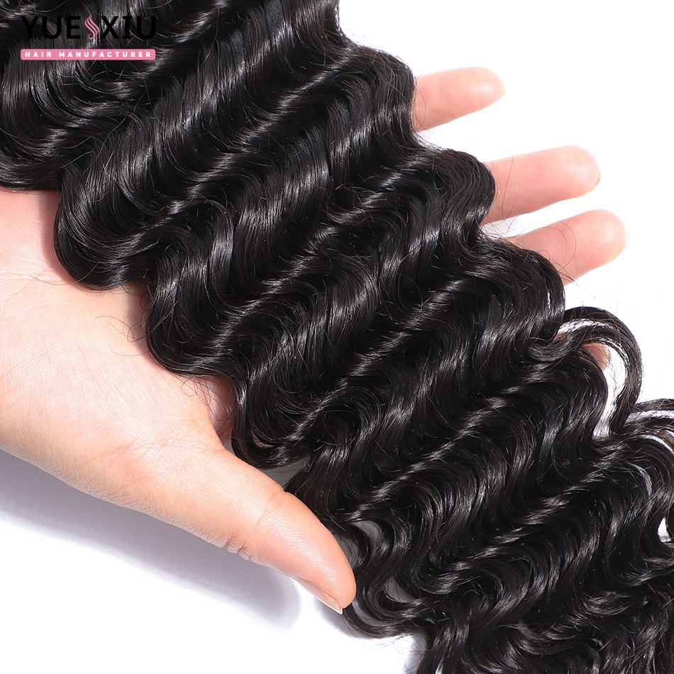 12A Deep Wave Double Drawn Virgin Cuticle Aligned Hair Free Sample Raw Virgin Brazilian Human Hair Bundles Vendors