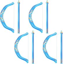 Blue bow and arrow aluminum foil balloon