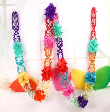 Colorful Hanging Garland Tissue Paper Flowers Garland Wedding Decor Party Decor