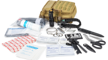 Outdoors tourniquet black tactical emergency first aid kit