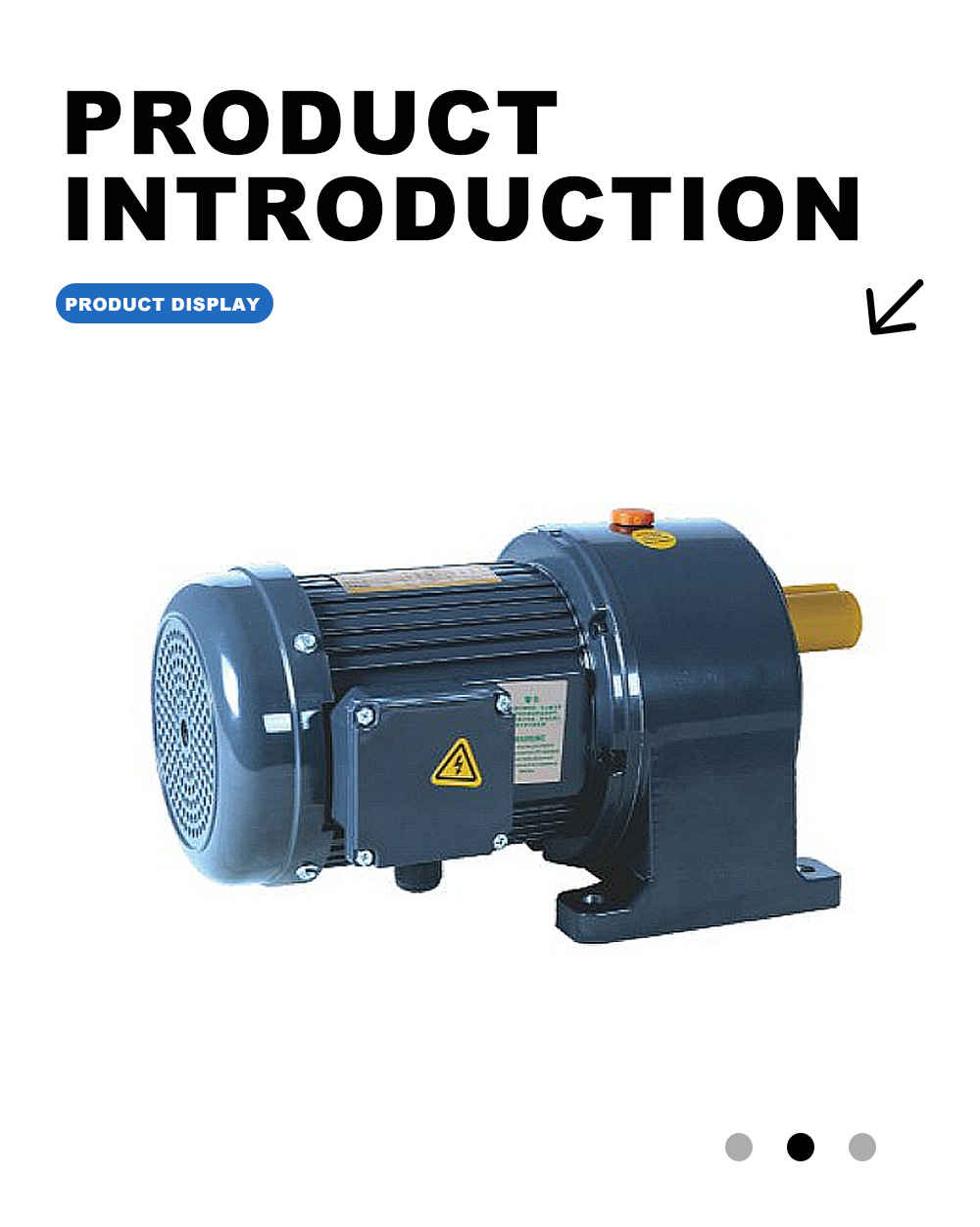 Компактный мотор-редуктор GH с креплением на лапах X GH Foot Mount Compact Gear Motor X