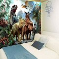 Dinosaurus wandtapijt Muur Opknoping Wilde Anicient Dieren Wandtapijt Tropisch regenwoud Jungle Natuurlijke muur deken Home Decor