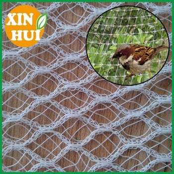 Orchard HDPE knotted mesh bird netting on grapes