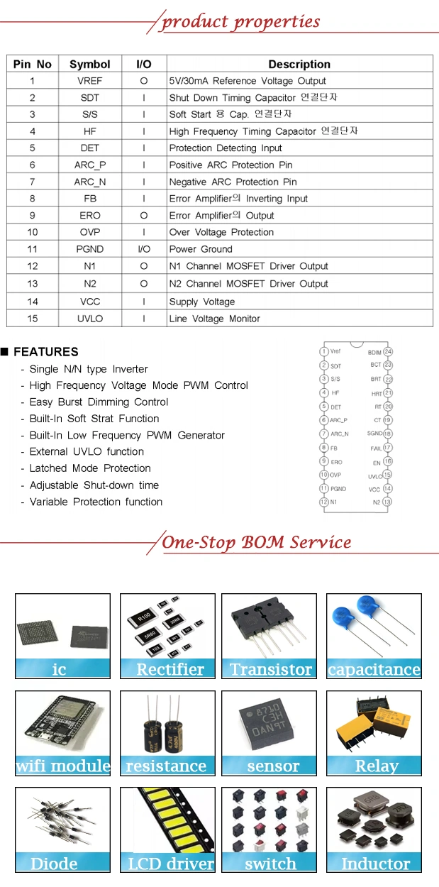 Brand New Original Sem2006 CCFL Inverter Driver IC Sop-24