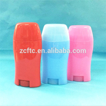 Empty deodorant container , white deodorant stick container,cosmetic twist up container
