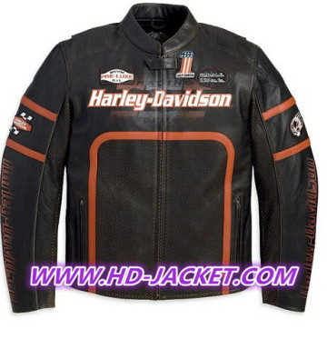 Harley-Davidson Mens Half Mile Leather Jacket