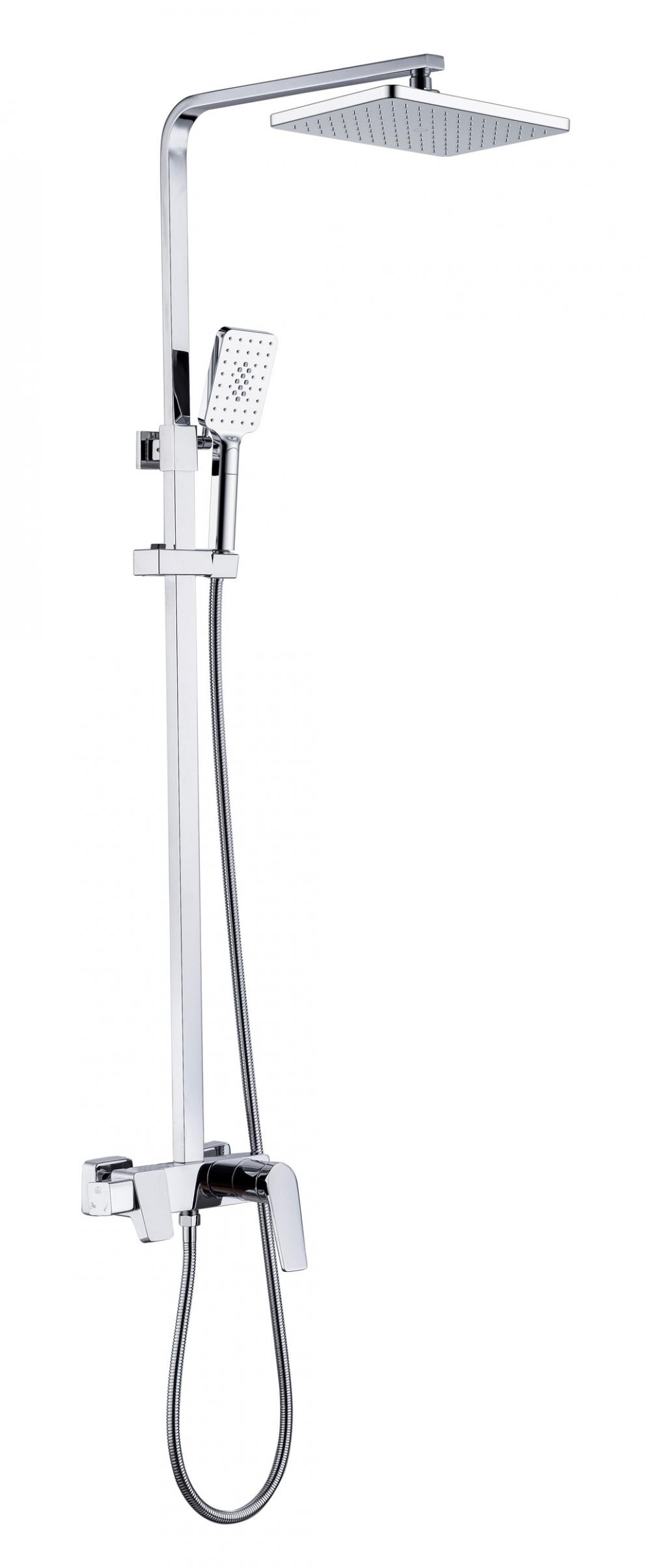 Modern Solid Brass Exposed Bath Shower Mixer