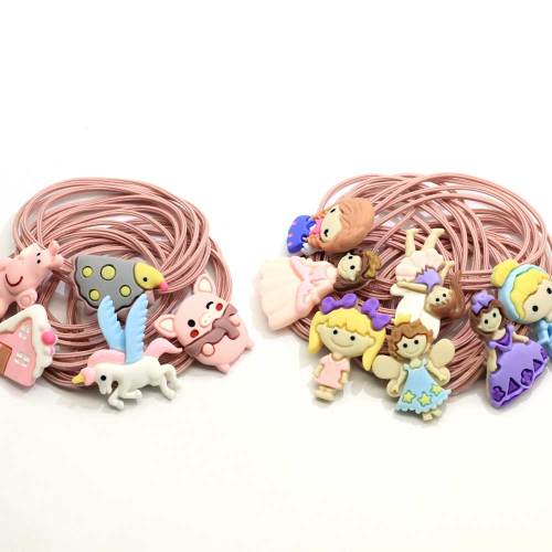 New Korean Hair Elastic Ponytail Holder Princess Animal Decoration Elastic Hair Tie Band Elastic Baby Ponytail Holder