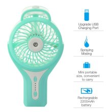 Rechargeable Battery Operated Handheld Mini Misting Fan