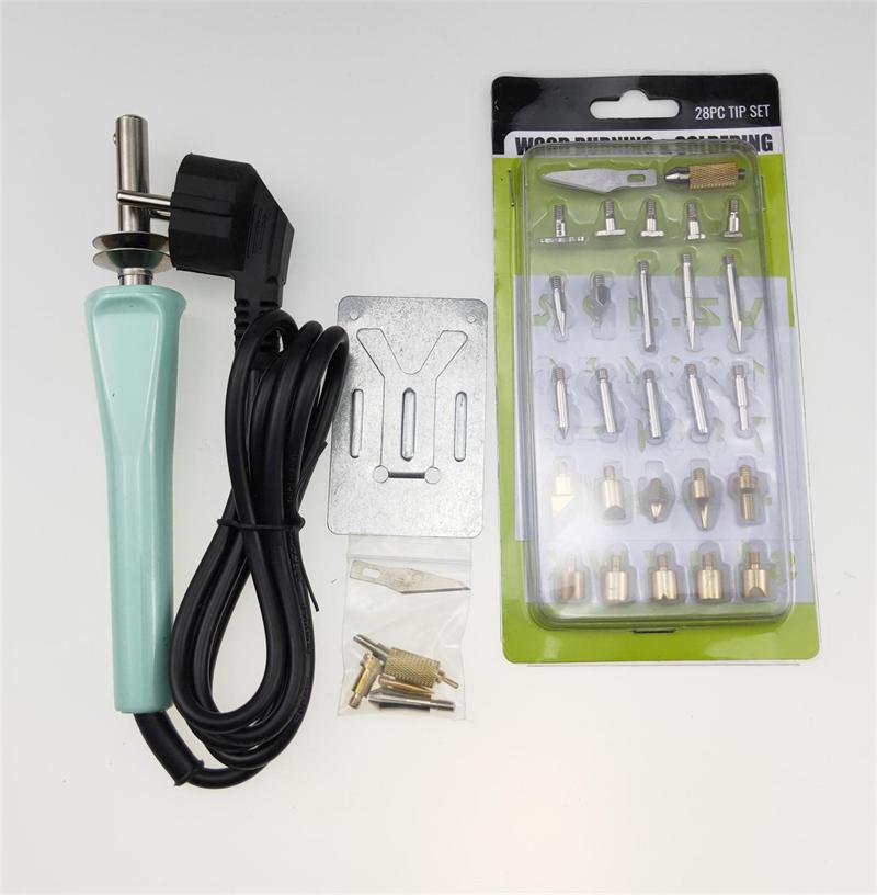 LX5033 33PCS Wood Burning Kit Creative Tool Soldering Pyrography Pen with soldering stand
