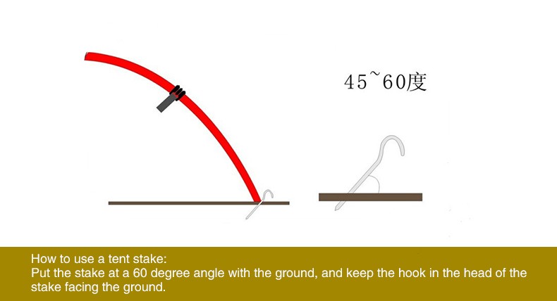 Adjustable LED Light Up Tent Pegs Stakes Camping Fishing Festivals Batteries Included