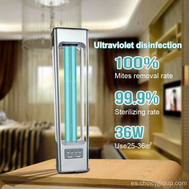 Lámpara de esterilización ultravioleta de quiocio