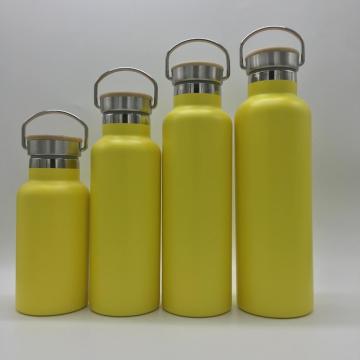 500ML Stainless Steel Water Bottle with Bamboo Lid