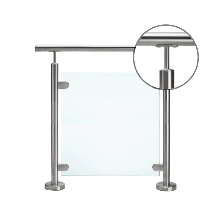 Custom Stainless Steel Balcony Handrail Railing Tube Holder Post Bracket