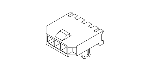 MX3.0MM SMT 90 ° مع موصل رقاقة الأرض