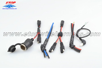 Molded strain relief for cable