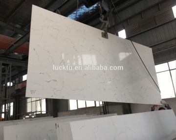 Solid surface carrara white artificial quartz stone