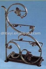 wrought iron flower shelf, iron flower rack, flower stand