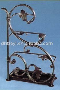 wrought iron flower shelf, iron flower rack, flower stand