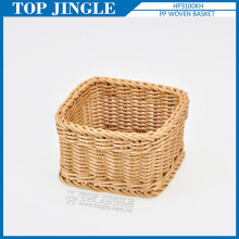 High Quality PP Rattan Khaki Basket