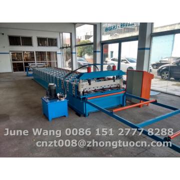 Metal steel wall and roof tile making machine