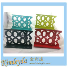 Metal Cookbook Stand with Colors