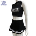 Uniformes de cheerleading sans manches pour enfants personnalisés