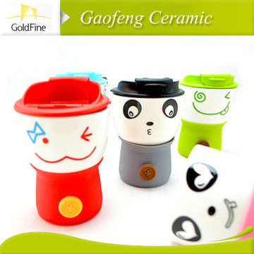 ceramic kid cup with lid