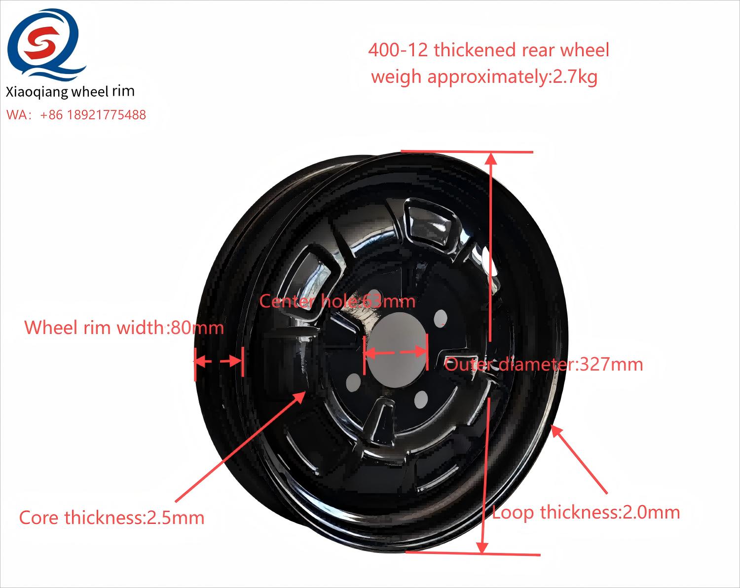 400-12 Jiahou Terno 2.5banxina 400-12 jiahou rear 2.5banxin