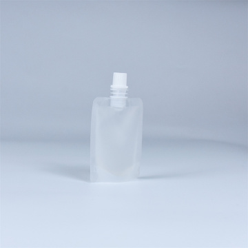 Pochette à bec transparent recyclable pour liquide 150 ml
