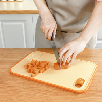 Bloque de corte de cocina de tabla de cortar de doble cara de tamaño pequeño