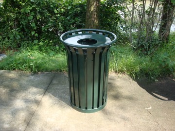 Metal commercial trash containers outdoor trash receptacles for parks