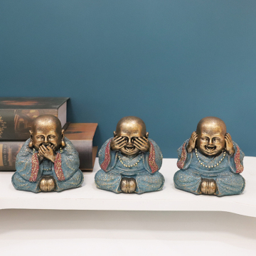 Factory Wholesale Zen Meditation Resin Buddha Statue for Home Decoration